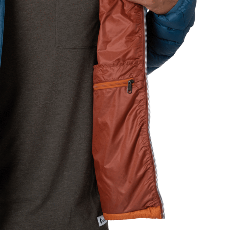 Cotopaxi Mens Fuego Down Hooded Jacket Indigo/Mezcal-7